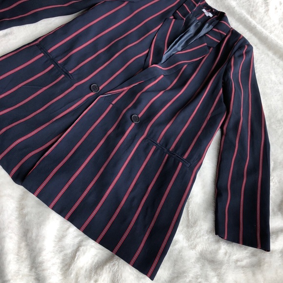 Stunning Striped Long Blazer/Overcoat - Picture 3 of 8